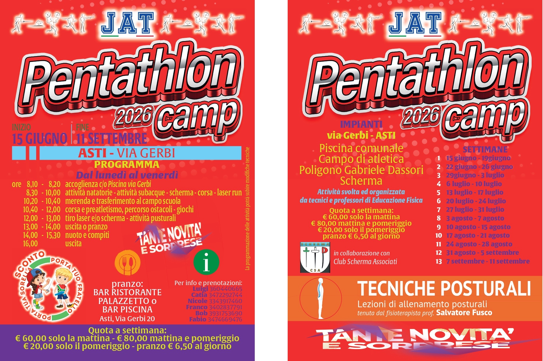 PENTATHLON CAMP volantino A5 2026